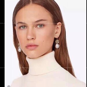 NWT Tory Burch baroque pearl bead drop earrings